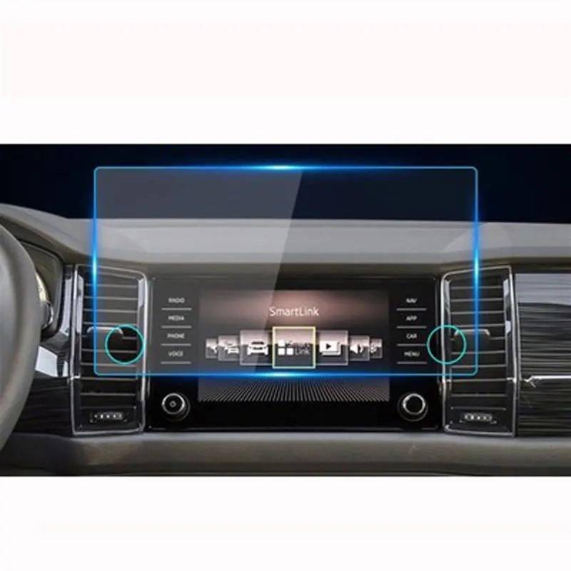 TIOWCGH Auto Navi-Schutzfolie Kompatibel Mit Skoda Für Kodiaq Für Karoq 2016 2017 2018 2019 6,5 Zoll 8 Zoll 9 Zoll Auto-GPS-Navigation Displayschutzfolie Aus Gehärtetem Glas(6.5 inch) von TIOWCGH