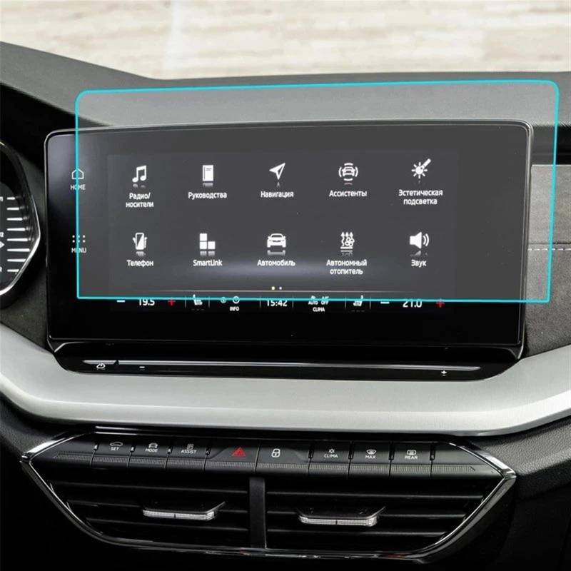 TIOWCGH Auto Navi-Schutzfolie Kompatibel Mit Skoda Für Octavia 4 2020 10-Zoll-Auto-GPS-Navigation PET-Displayschutzfolie Autoinnenausstattung von TIOWCGH