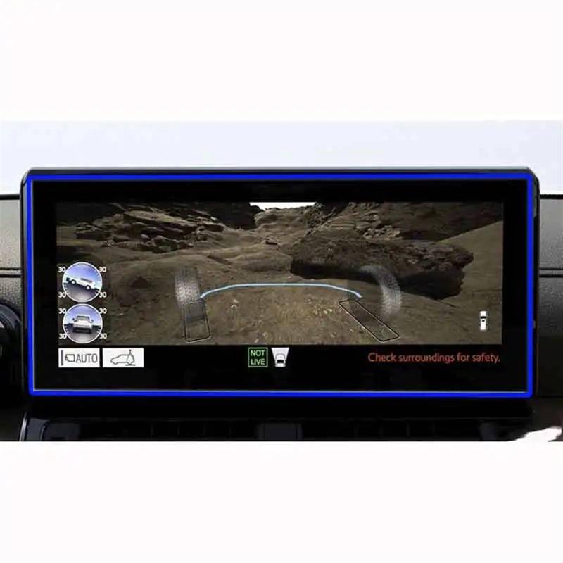 TIOWCGH Auto Navi-Schutzfolie Kompatibel Mit Toyota Für Land Für Cruiser LC300 2022 12,3 Zoll Auto-GPS-Navigation Displayschutzfolie Aus Gehärtetem Glas von TIOWCGH
