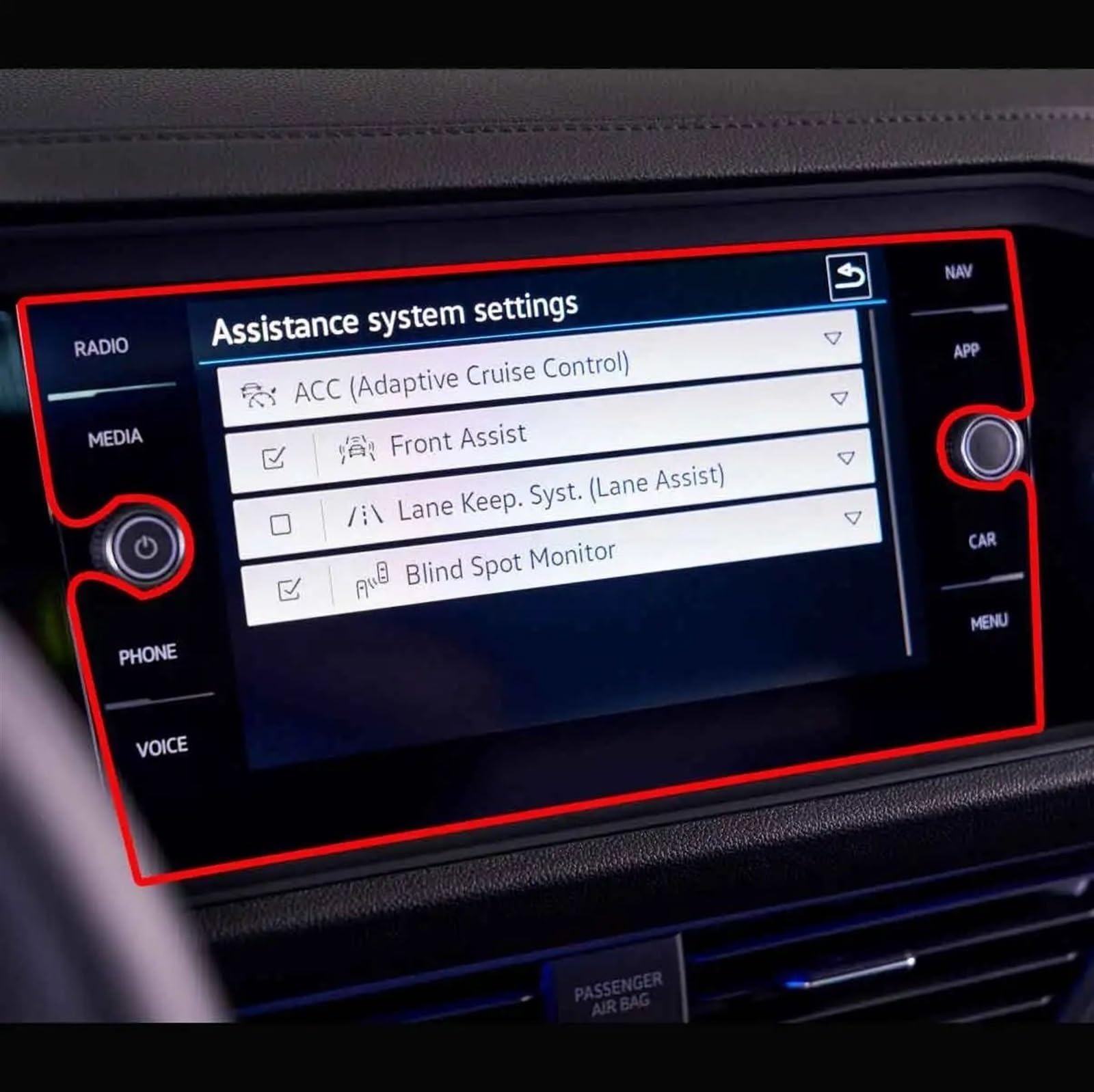 TIOWCGH Auto Navi-Schutzfolie Kompatibel Mit Vw Für J&etta 2019 2020 2021 2022, Auto-Armaturenbrett, GPS-Navigation, LCD-Bildschirm, Gehärtetes Glas, Displayschutzfolie(GPS 8 inch) von TIOWCGH