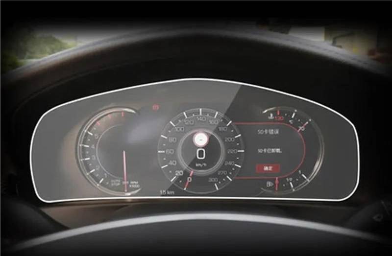 TIOWCGH Auto Navi-Schutzfolie Kompatibel mit Cadillac für CT6 XT6 2018 2019 2020 Auto-GPS-Navigations-Armaturenbrett, Displayschutzfolie aus gehärtetem Glas(CT6 Instrument) von TIOWCGH