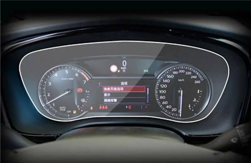 TIOWCGH Auto Navi-Schutzfolie Kompatibel mit Cadillac für CT6 XT6 2018 2019 2020 Auto-GPS-Navigations-Armaturenbrett, Displayschutzfolie aus gehärtetem Glas(XT6 Instrument) von TIOWCGH