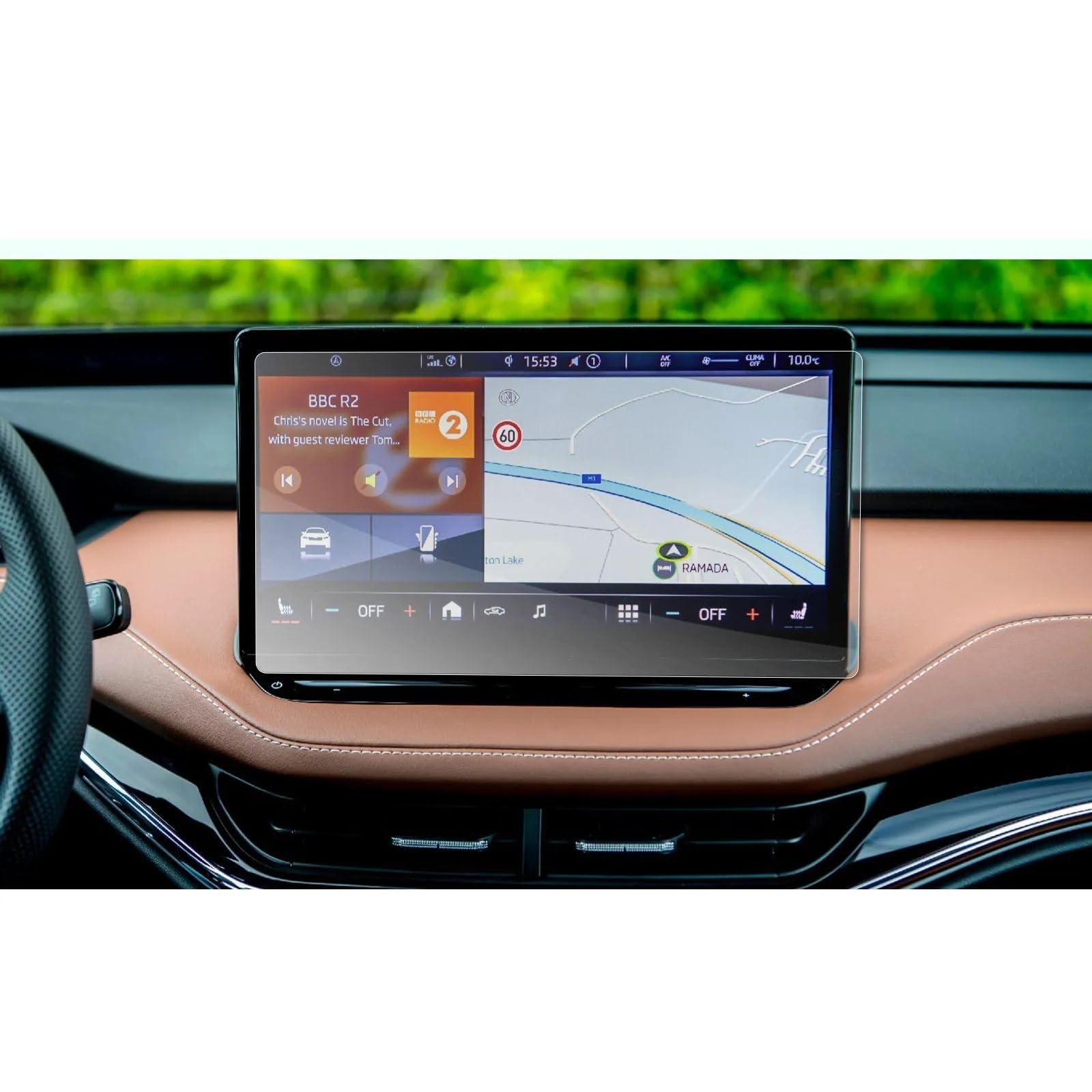 TIOWCGH Auto Navi-Schutzfolie Kompatibel mit Skoda für Enyaq IV 2021 2022 2023 2024, 13-Zoll-Auto-GPS-Navigation, LCD-Bildschirm, PET-Displayschutzfolie, Auto-Innenraum TIOWCGH Auto Navi-Schutzfolie Kompatibel mit Skoda für Enyaq IV 2021 2022 2023 2024, 13-Zoll-Auto-GPS-Navigation, LCD-Bildschirm, PET-Displayschutzfolie, Auto-Innenraum von TIOWCGH