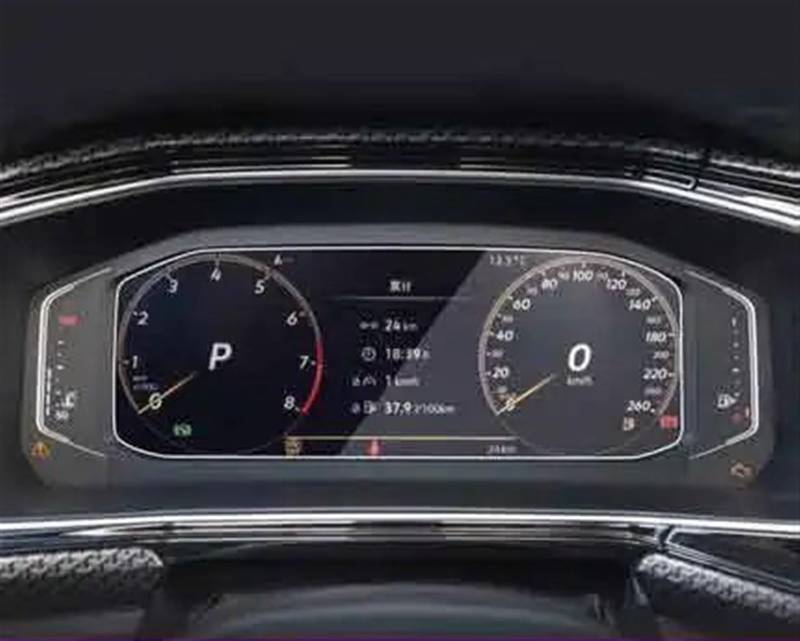TIOWCGH Auto Navi-Schutzfolie Kompatibel mit VW für Taos für T-Cross 2022 Auto-GPS-Navigations-Armaturenbrett Displayschutzfolie aus gehärtetem Glas(Speedometer) von TIOWCGH