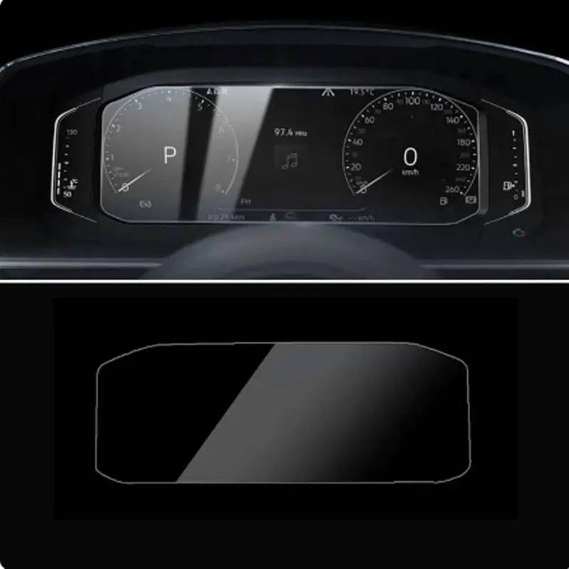 TIOWCGH Auto Navi-Schutzfolie Kompatibel mit VW für Tiguan Mk2 2016 2017 2018 Auto-GPS-Navigations-Armaturenbrett-LCD-Bildschirm Displayschutzfolie aus gehärtetem Glas(for Instrument) von TIOWCGH