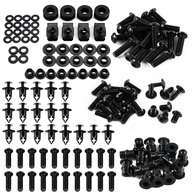 TIOWCGH Kompatibel Mit CBR1000RR 2004 2005 Motorrad-Verkleidungsschrauben-Set, Karosserie-Windschutzscheiben-Schrauben-Komplettset Parabrezza Bullone von TIOWCGH