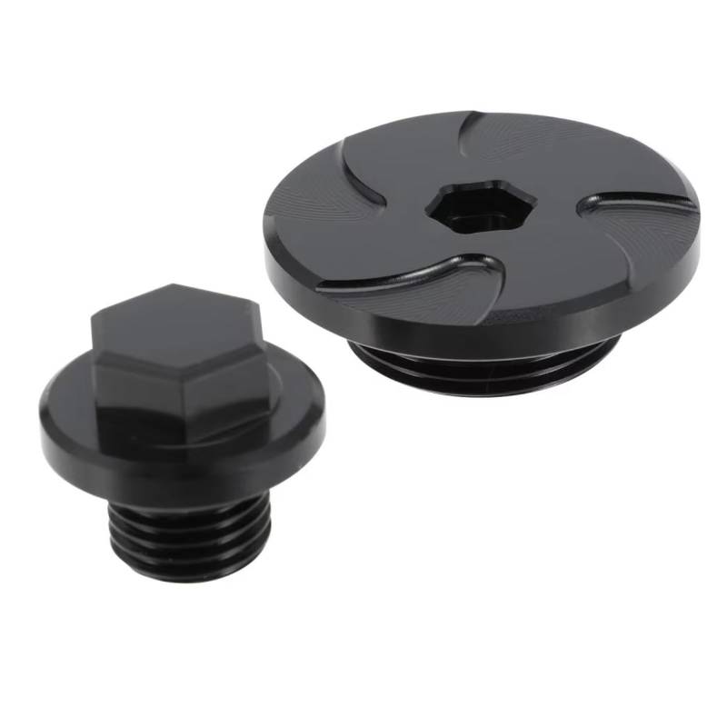 TIOWCGH Kompatibel Mit Für KLX140G Für Z125 PRO 2017 2018 2019 2020 2021 2022 2023 2024 Motorrad-Motor-Timing-Stecker, Schrauben Und Muttern-Set Parabrezza Bullone(Black) von TIOWCGH