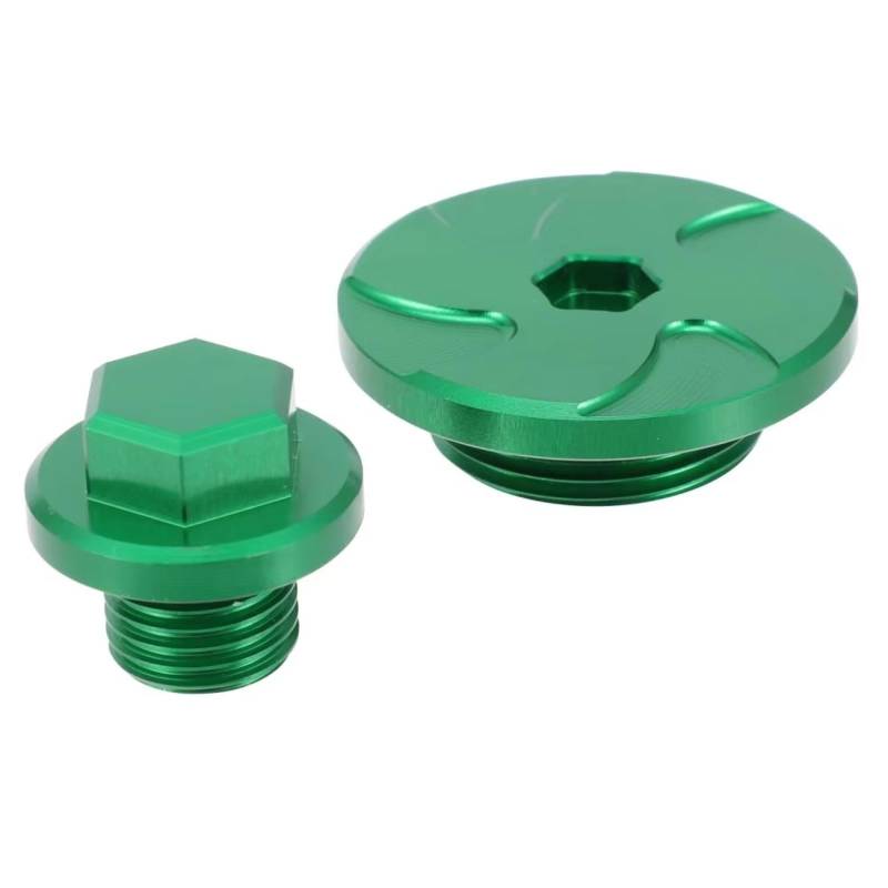 TIOWCGH Kompatibel Mit Für KLX140G Für Z125 PRO 2017 2018 2019 2020 2021 2022 2023 2024 Motorrad-Motor-Timing-Stecker, Schrauben Und Muttern-Set Parabrezza Bullone(Green) von TIOWCGH