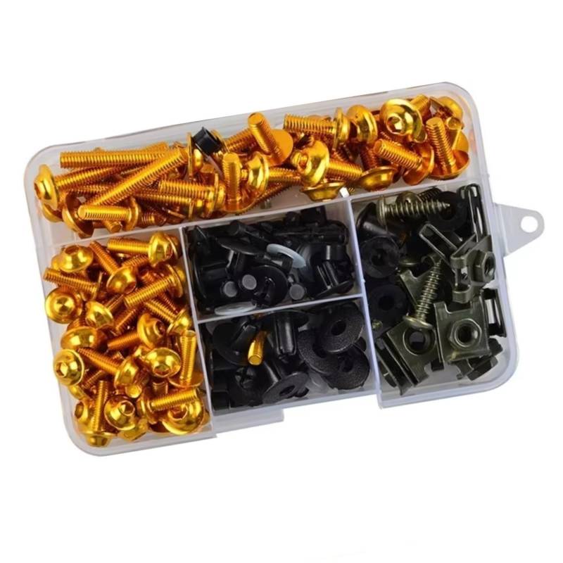 TIOWCGH Kompatibel Mit PAN European ST1300 Motorradzubehör Verkleidungsschraubensatz Schraubensatz Motorradschraubensatz Parabrezza Bullone(Yellow) von TIOWCGH
