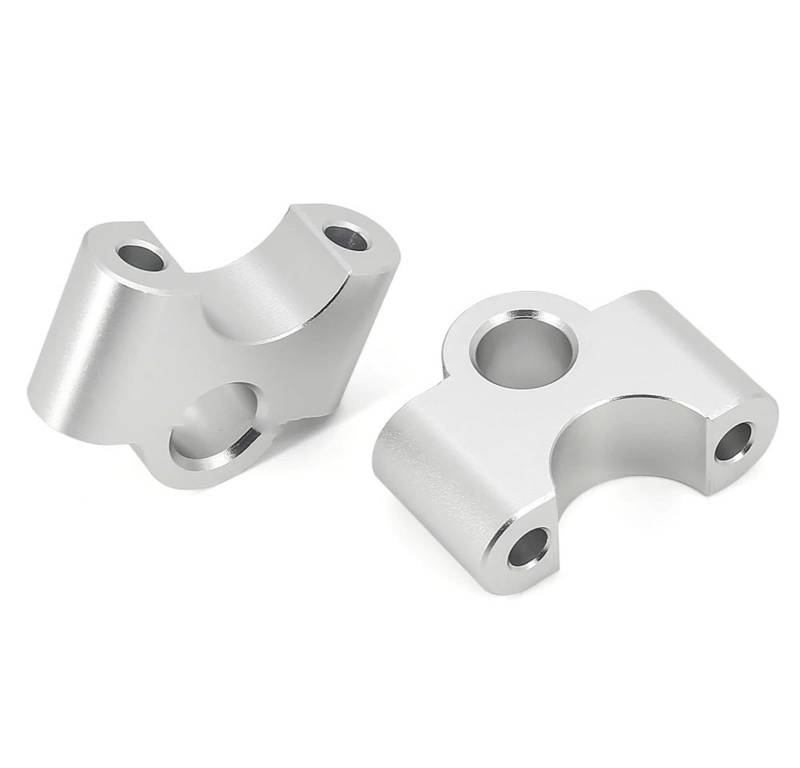 TIOWCGH Lenkererhöhung Kompatibel Mit R1250RT 2021 2022 2023. Motorrad-Lenker-Riser-Klemme. Verlängern Sie Das Lenkrad. Erhöhen Sie Die Lenker-Adapterhalterung(Silver) von TIOWCGH