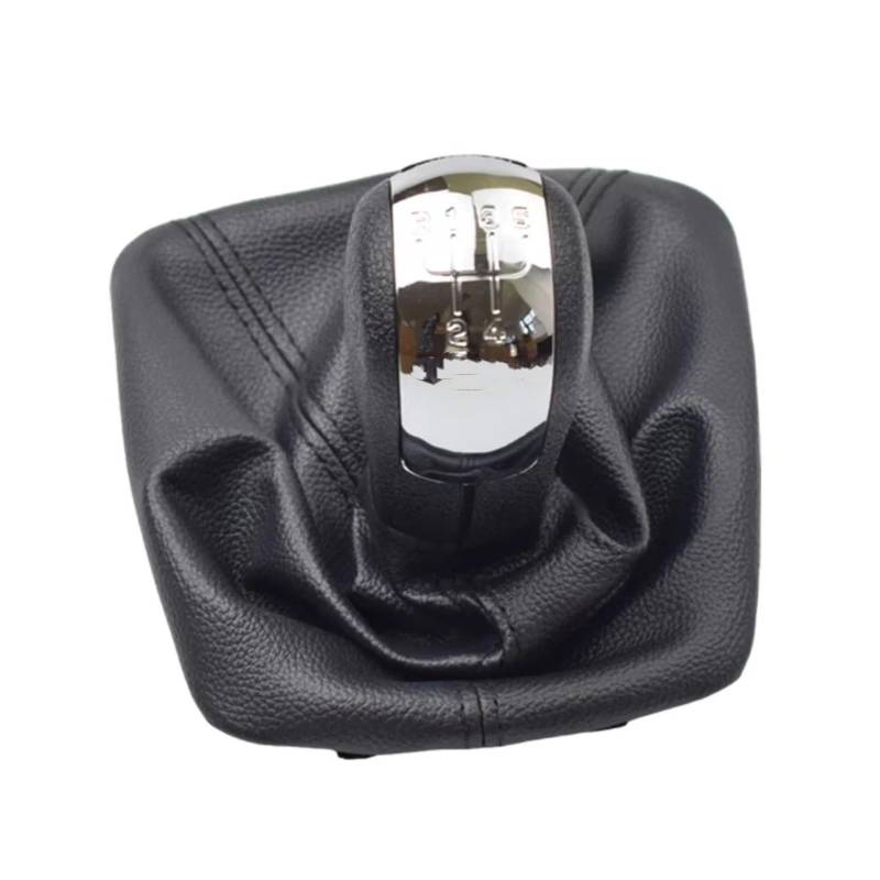 TIOWCGH Schalthebelkopf Kompatibel Mit A5 A6 2004 2005 2006 2007 2008 2009 2010 2011 2012 2013 5 6-Gang-Auto-Automatik-Schaltknauf-Schalthebel-Adapter Auto-Schalthebel(5-Speed) von TIOWCGH