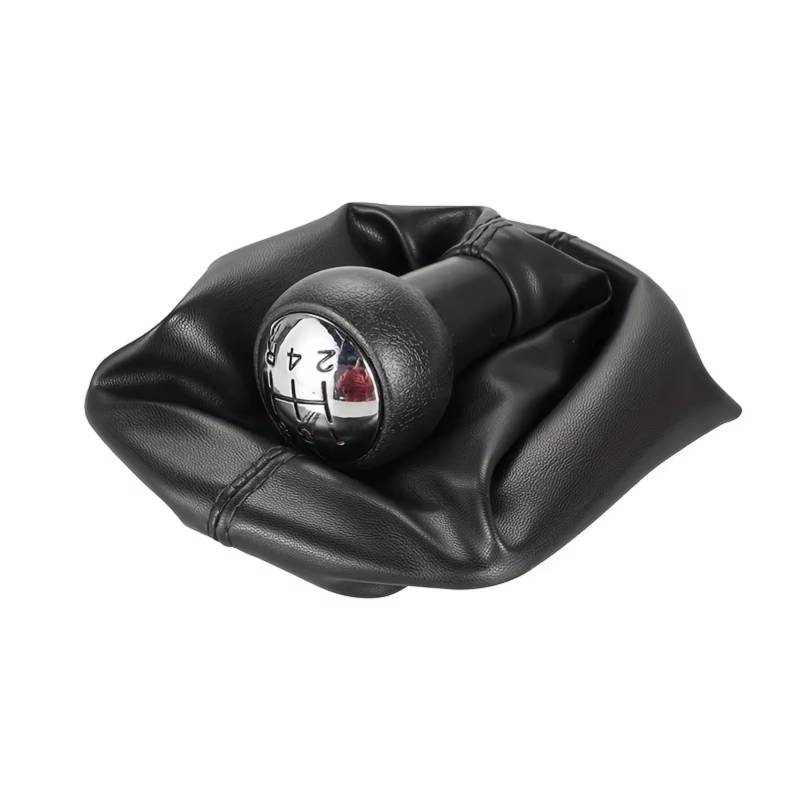 TIOWCGH Schalthebelkopf Kompatibel Mit Citroen C3 C4 C5 5-Gang-Schaltknauf, Schalthebelmanschette, Zubehör, Automatischer Schaltknauf-Adapter von TIOWCGH