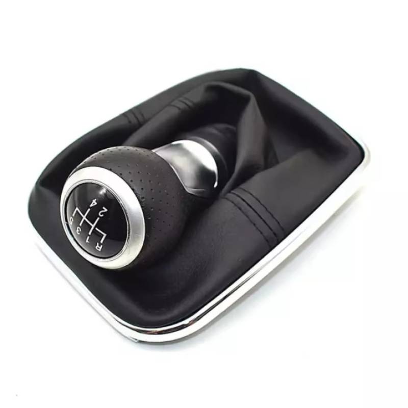TIOWCGH Schalthebelkopf Kompatibel Mit VW Für J&etta Für Mk4 Bora 1999 2000 2001 2002 2003 2004 Auto-Styling 5 Für Geschwindigkeit Auto Schaltknauf Hebel Schaltmanschette von TIOWCGH