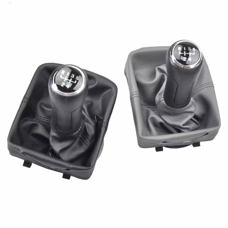 TIOWCGH Schalthebelkopf Kompatibel Mit VW Für Polo 9N 9N2 9N3 2002 2003 2004 2005 2006 2007 2008 2009 Autohand Für Geschwindigkeitsschaltknaufhebel Automatischer Schaltknauf-Schaltadapter(Gray) von TIOWCGH