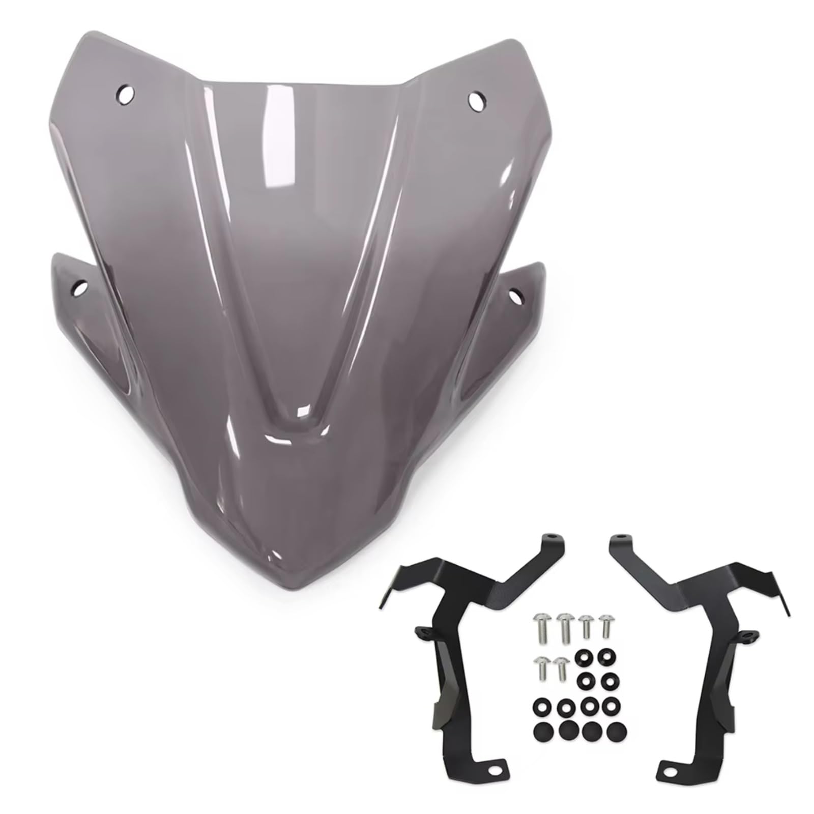 TIOWCGH Windschutzscheibe Für CB750 Für Hornet 2023 2024 Motorrad Windschutzscheibenverlängerung Spoiler Deflektor Windschutzscheibe Motorrad Windschutzscheibe Upgrade Zubehör(Smoke Gray) von TIOWCGH
