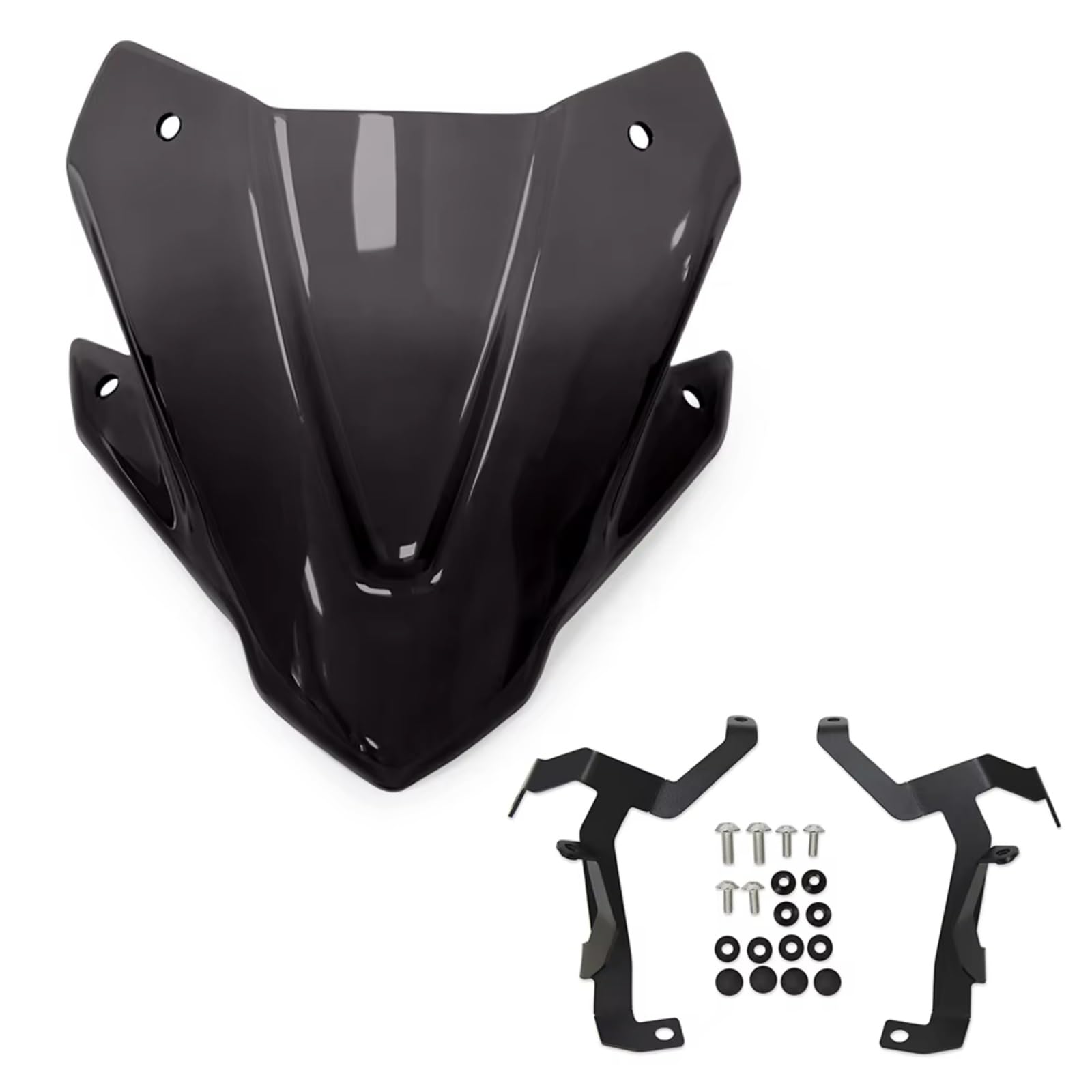 TIOWCGH Windschutzscheibe Für CB750 Für Hornet 2023 2024 Motorrad Windschutzscheibenverlängerung Spoiler Deflektor Windschutzscheibe Motorrad Windschutzscheibe Upgrade Zubehör(Smoky Black) von TIOWCGH