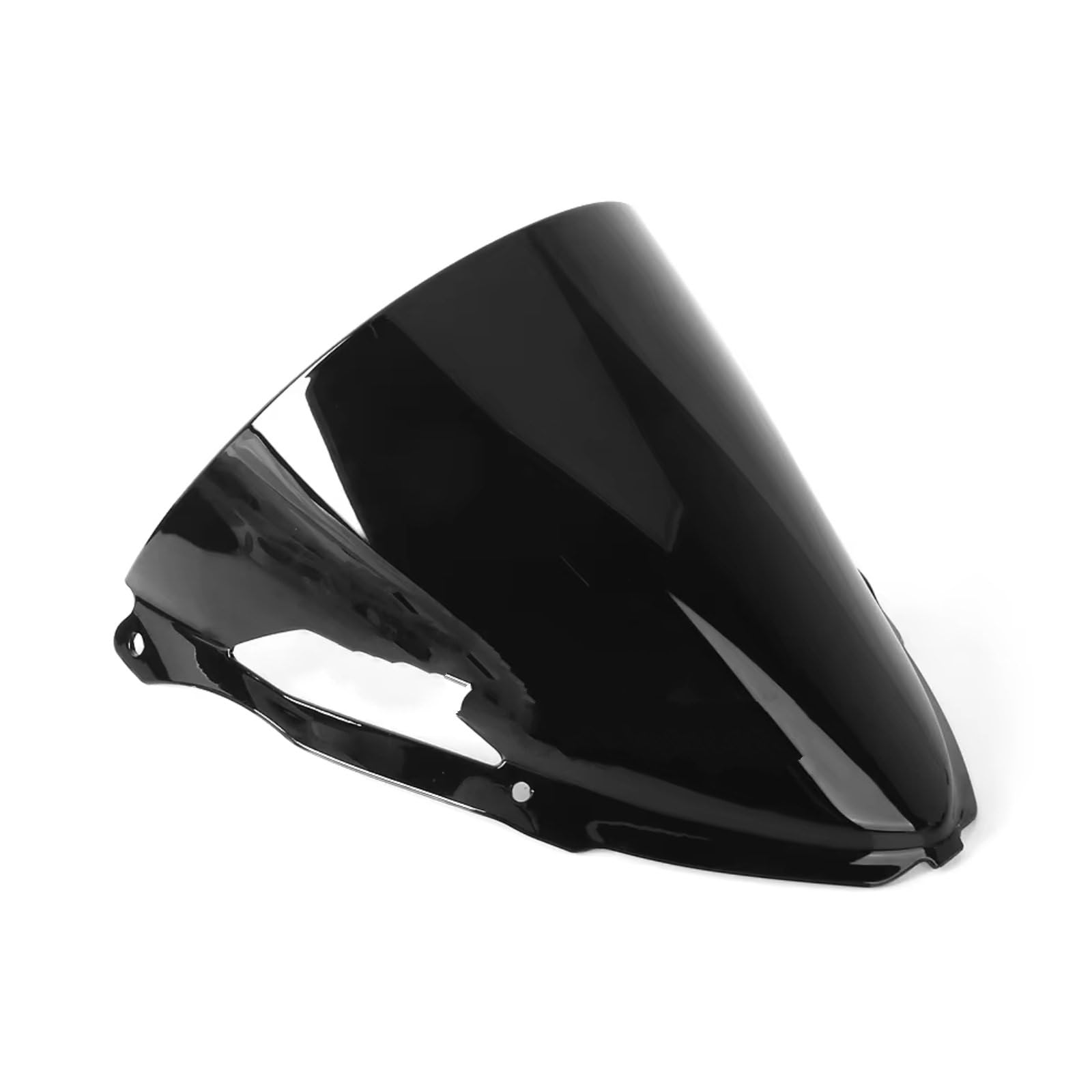 TIOWCGH Windschutzscheibe Für Ninja ZX-6R 2024 Motorrad Windschutzscheibe Bildschirm Windschutzscheibe Spoiler Motorrad Windschutzscheibe Windschutz Deflektor Upgrade Zubehör(Black) von TIOWCGH