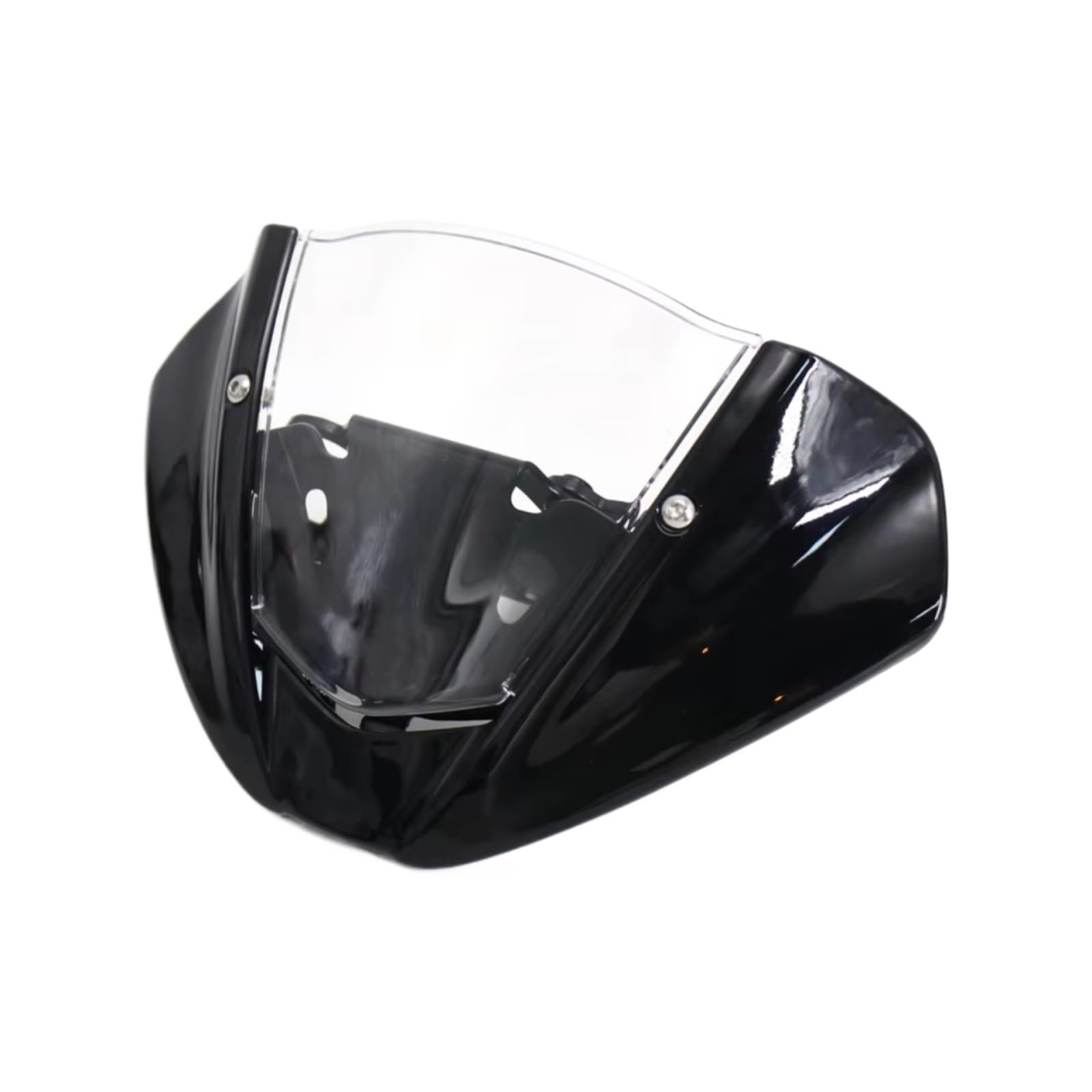 TIOWCGH Windschutzscheibe Kompatibel Mit Ducati Für Monster 937 Für Monster 950 2021 2022 Motorradzubehör Windschutzscheibe Windschutzscheibenverlängerung Spoiler Windabweiser(Black Transparent) von TIOWCGH