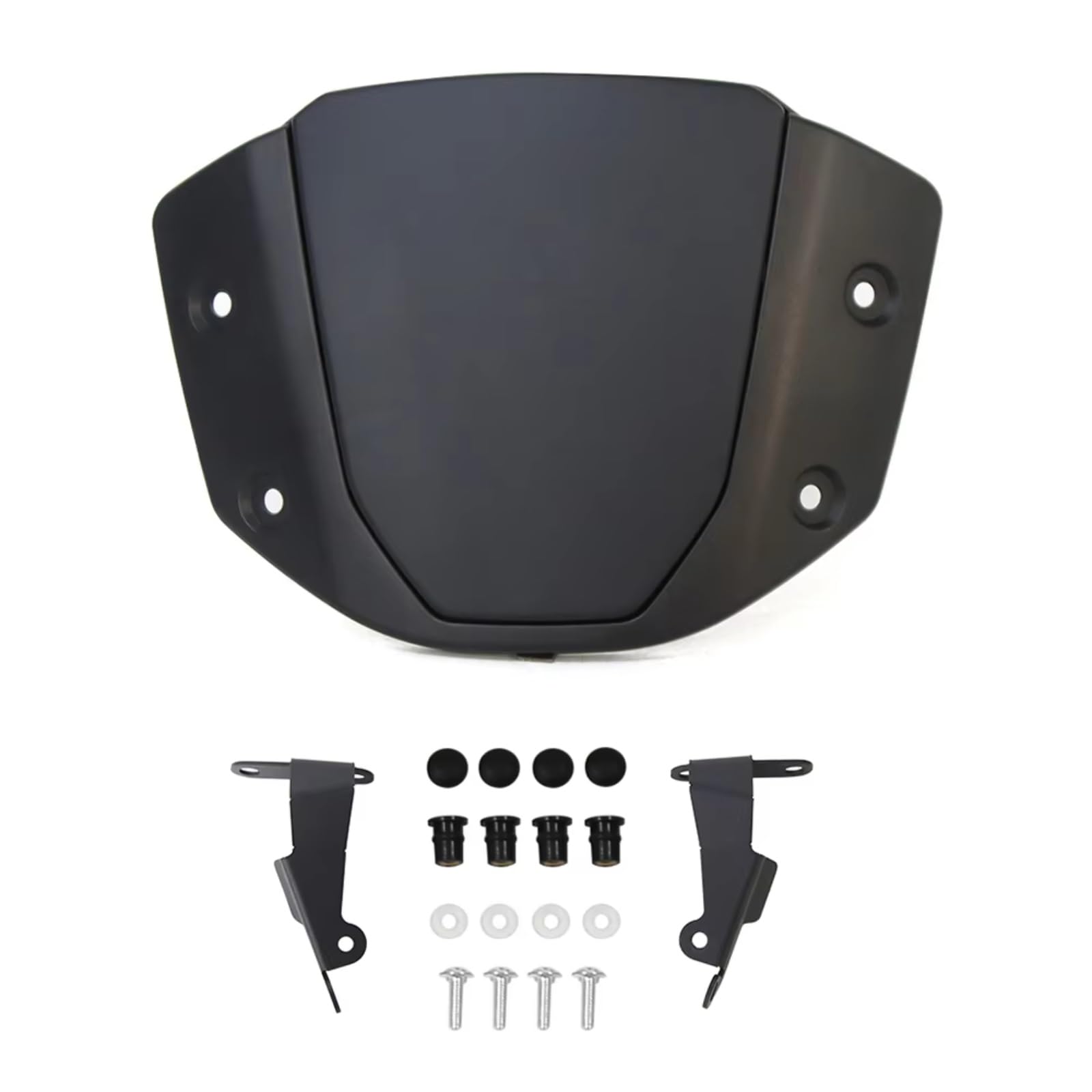 Windschutzscheibe Für CB1000R 2021 2022 2023 2024 2025 Motorrad-Windschutzscheibenverlängerung Einstellbarer Spoiler Clamp-On Windschutzscheibenabweiser Motorrad-Windschutzscheibe(Matte black) von TIOWCGH