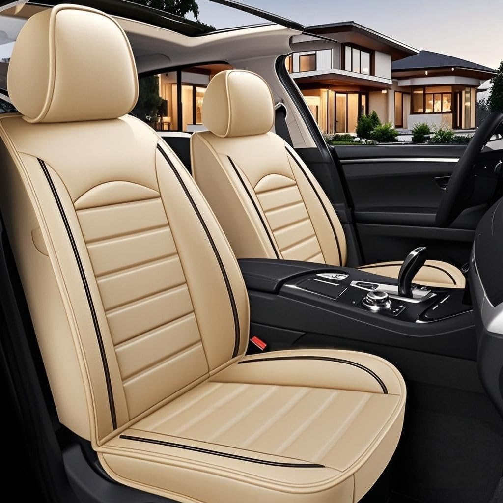 Sitzbezug Auto für 5 Seats Tesla Model 3 2017 2018 2019 2020 2021 2022 2023 Wasserdicht Atmungsaktiver Auto Zubehör Leder Autositzschoner Autositzschutz Autositzauflagen,C-Beige Style Sitzbezug Auto für 5 Seats Tesla Model 3 2017 2018 2019 2020 2021 2022 2023 Wasserdicht Atmungsaktiver Auto Zubehör Leder Autositzschoner Autositzschutz Autositzauflagen,C-Beige Style von TIUEO