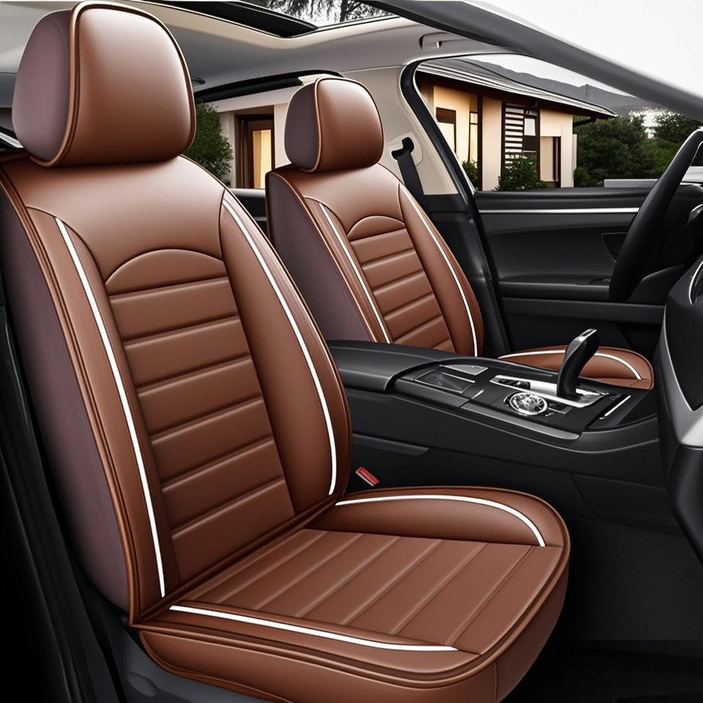 TIUEO Sitzbezug Auto für 5 Seats Skoda Enyaq Sport iV 80 2021-2023 Wasserdicht Atmungsaktiver Auto Zubehör Leder Autositzschoner Autositzschutz Autositzauflagen,E-Coffee Style TIUEO Sitzbezug Auto für 5 Seats Skoda Enyaq Sport iV 80 2021-2023 Wasserdicht Atmungsaktiver Auto Zubehör Leder Autositzschoner Autositzschutz Autositzauflagen,E-Coffee Style von TIUEO