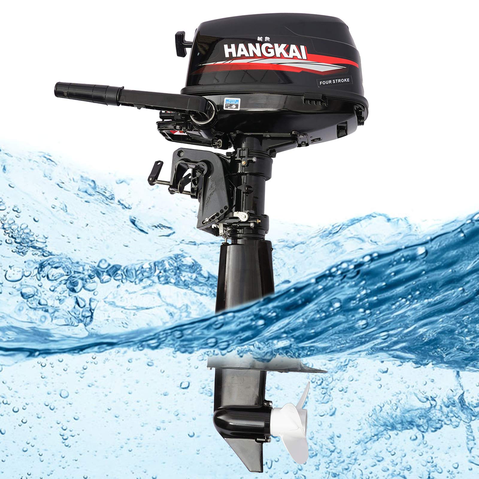 4-Takt Außenborder Bootsmotor Außenbordmotor 6.5PS Benzinmotor Wassergekühlt Benzin-Bootsmotor Angelmotor Angeln Outboard Motor CDI 123CC für Schlauchboote, Fischerboote, Angelboot 4-Takt Außenborder Bootsmotor Außenbordmotor 6.5PS Benzinmotor Wassergekühlt Benzin-Bootsmotor Angelmotor Angeln Outboard Motor CDI 123CC für Schlauchboote, Fischerboote, Angelboot von TIXBYGO