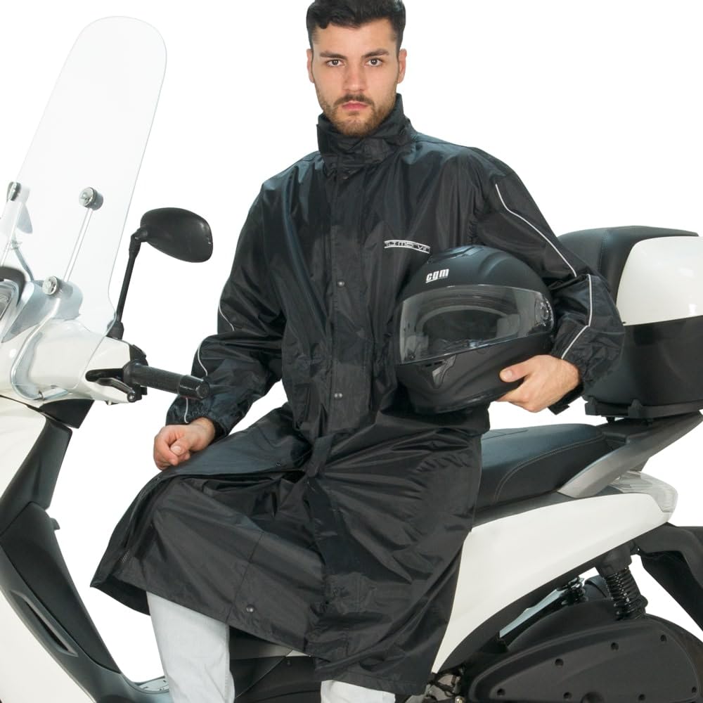 TJ MARVIN TRENCH Regenschutz E05 mit Kapuze und Fußsack, Schwarz, M TJ MARVIN TRENCH Regenschutz E05 mit Kapuze und Fußsack, Schwarz, M von TJ MARVIN