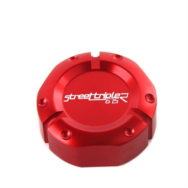 Bremsflüssigkeitsbehälter Deckel Ölbehälter Tank 2022 Design Für Daytona 675 Street Triple 675 675R 765 RS R StreetTriple Hinterradbremsbehälter Abdeckkappe Zubehör von TJKIB