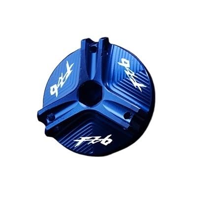 Bremsflüssigkeitsbehälter Deckel Ölbehälter Tank FZ6 Motorrad CNC Ablauf Motoröl Einfülldeckel Vorderradbremsflüssigkeitsbehälter Abdeckung Für FZ6 FZ-6 FZ 6 ZF6N FZ6R FAZER von TJKIB