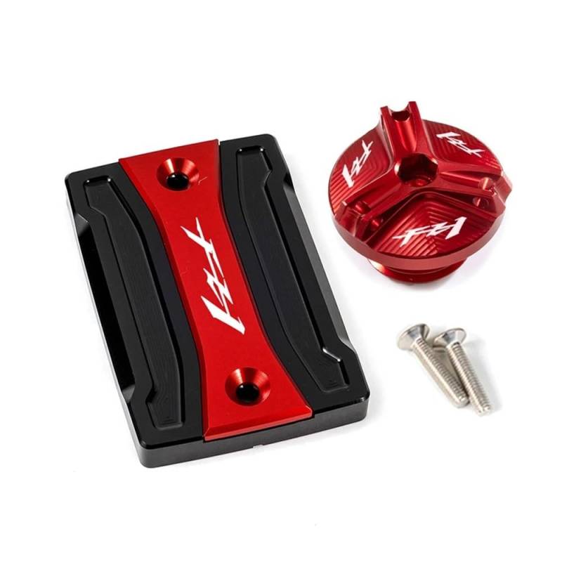 Bremsflüssigkeitsbehälter Deckel Ölbehälter Tank Für FZ1 FAZER FZ 1 2006–2015, Motorrad, CNC-Aluminium, Vorderer Bremsflüssigkeitsbehälter, Tankdeckel Und Motoröl-Einfülldeckel von TJKIB