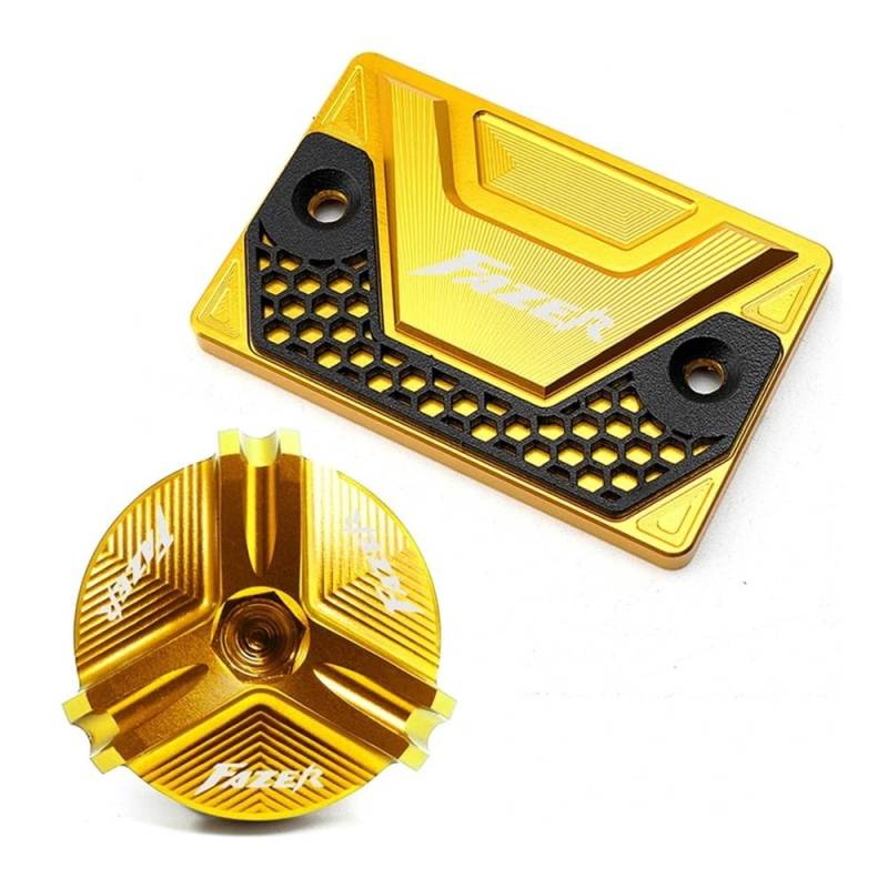 Bremsflüssigkeitsbehälter Deckel Ölbehälter Tank Für FZ8 FAZER FZ6 FZ6N FZ6S FZ6R FZ1 Motorrad CNC Ablauf Motoröl Einfülldeckel Vorderradbremsflüssigkeitsbehälter Abdeckung von TJKIB