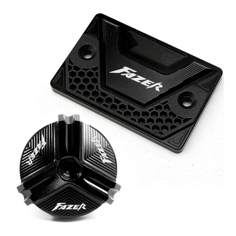 Bremsflüssigkeitsbehälter Deckel Ölbehälter Tank Für FZ8 FAZER FZ6 FZ6N FZ6S FZ6R FZ1 Motorrad CNC Ablauf Motoröl Einfülldeckel Vorderradbremsflüssigkeitsbehälter Abdeckung von TJKIB