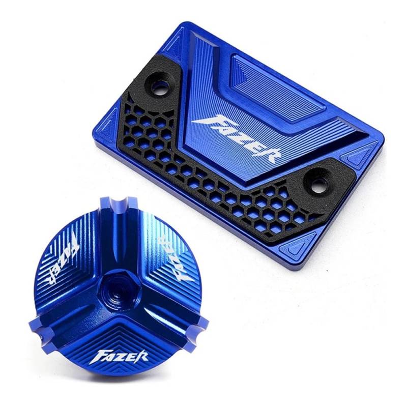 Bremsflüssigkeitsbehälter Deckel Ölbehälter Tank Für FZ8 FAZER FZ6 FZ6N FZ6S FZ6R FZ1 Motorrad CNC Ablauf Motoröl Einfülldeckel Vorderradbremsflüssigkeitsbehälter Abdeckung von TJKIB