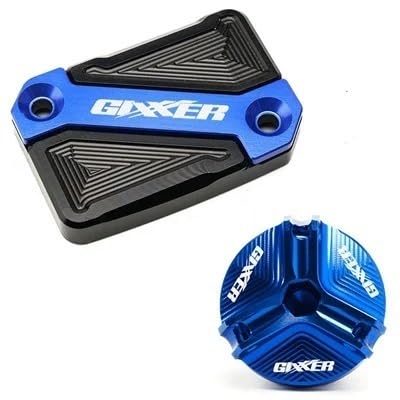 Bremsflüssigkeitsbehälter Deckel Ölbehälter Tank Für GIXXER 250 SF 150 125 2018-2023 Motorrad Ablauf Motoröl Einfülldeckel Vorderradbremsflüssigkeitsbehälter Tankdeckel von TJKIB