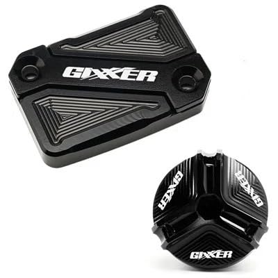 Bremsflüssigkeitsbehälter Deckel Ölbehälter Tank Für GIXXER 250 SF 150 125 2018-2023 Motorrad Ablauf Motoröl Einfülldeckel Vorderradbremsflüssigkeitsbehälter Tankdeckel von TJKIB
