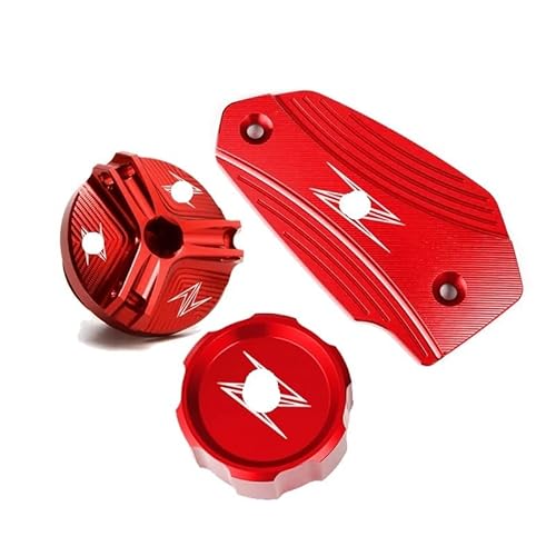 Bremsflüssigkeitsbehälter Deckel Ölbehälter Tank Für Kaw&asaki Z900 Z800 Z650 Z 900 800 650 2013-2020 2021 2022 Motorrad Öl Füllstoff Abdeckung Hinten Vorne Brems Flüssigkeit Reservoir Kappe von TJKIB