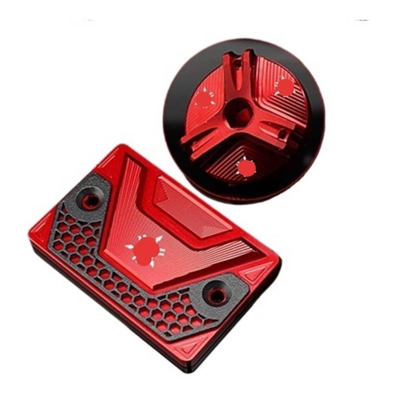 Bremsflüssigkeitsbehälter Deckel Ölbehälter Tank Für MT-07 XJ6 FAZER FZ1 FZ6 FZ8 TENERE 700 1200 Motorrad CNC Vorderradbremsflüssigkeitsbehälterdeckel Motoröl Einfülldeckel von TJKIB