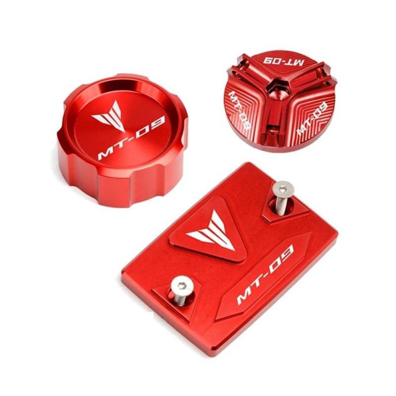 Bremsflüssigkeitsbehälter Deckel Ölbehälter Tank Für MT09 Mt 09 07 2014–2020 MT07 2021–2023 Zubehör Motorrad Vorder- Und Hinterradbremstankdeckel Motoröl-Einfülldeckel von TJKIB