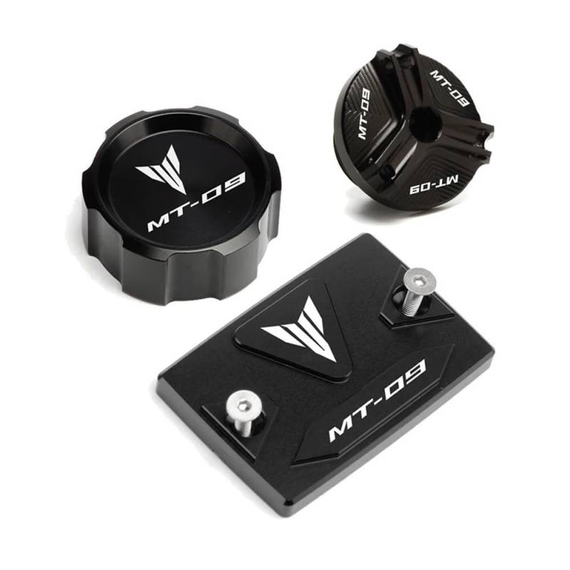 Bremsflüssigkeitsbehälter Deckel Ölbehälter Tank Für MT09 Mt 09 07 2014–2020 MT07 2021–2023 Zubehör Motorrad Vorder- Und Hinterradbremstankdeckel Motoröl-Einfülldeckel von TJKIB