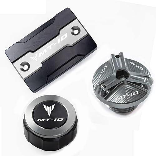 Bremsflüssigkeitsbehälter Deckel Ölbehälter Tank Für MT10 MT 10 MT-10 2015-2021 2018 2019 2020Motorrad Vorne Und Hinten Brems Flüssigkeit Tank Kappe Kraftstoff Tankdeckel Zubehör von TJKIB