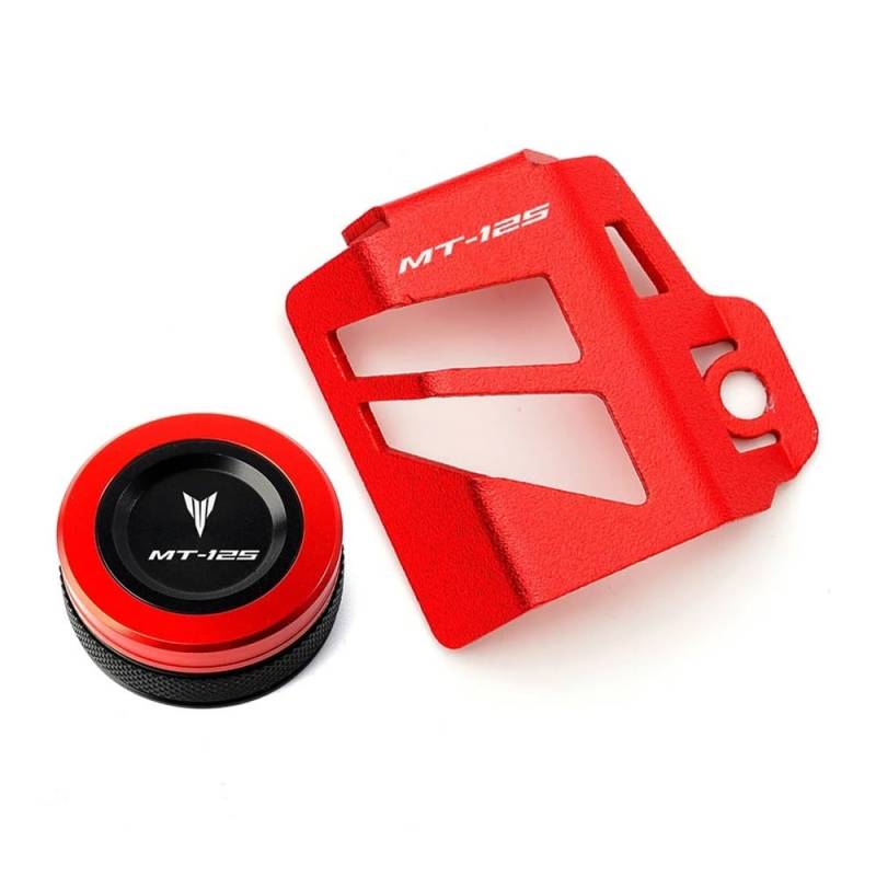 Bremsflüssigkeitsbehälter Deckel Ölbehälter Tank Für MT125 MT 125 MT-125 2008-2020 Motorrad Zubehör CNC Vorne Hinten Brems Flüssigkeit Kappe Motoröl Kappe Abdeckung Schutz von TJKIB