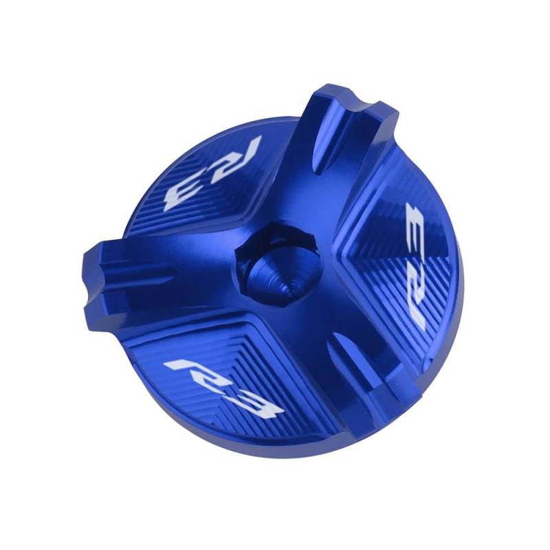 Bremsflüssigkeitsbehälter Deckel Ölbehälter Tank Für R3 YZF-R3 YZFR3 2015-2020 2021 2022 2023 Motorrad Vorne Hinten Brems Flüssigkeit Reservoir Abdeckung Öl Einfülldeckel Schraube von TJKIB