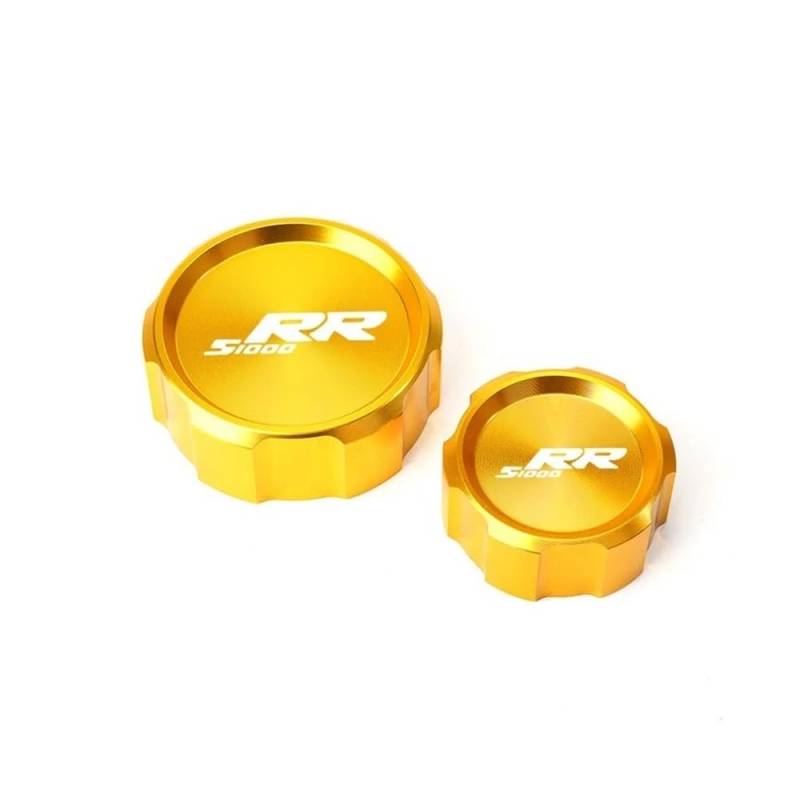 Bremsflüssigkeitsbehälter Deckel Ölbehälter Tank Für S 1000 RR S1000RR 2008-2021 2022 Zubehör Motorrad Aluminium Vorne Hinten Brems Flüssigkeit Reservoir Kappe Öl Abdeckung Socke von TJKIB