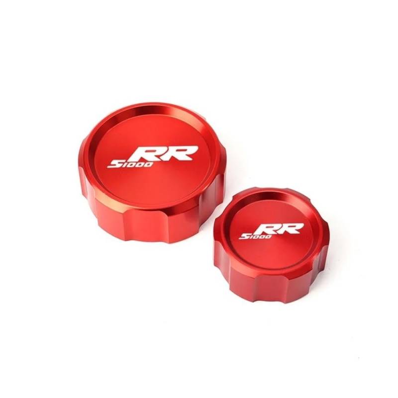 Bremsflüssigkeitsbehälter Deckel Ölbehälter Tank Für S 1000 RR S1000RR 2008-2021 2022 Zubehör Motorrad Aluminium Vorne Hinten Brems Flüssigkeit Reservoir Kappe Öl Abdeckung Socke von TJKIB