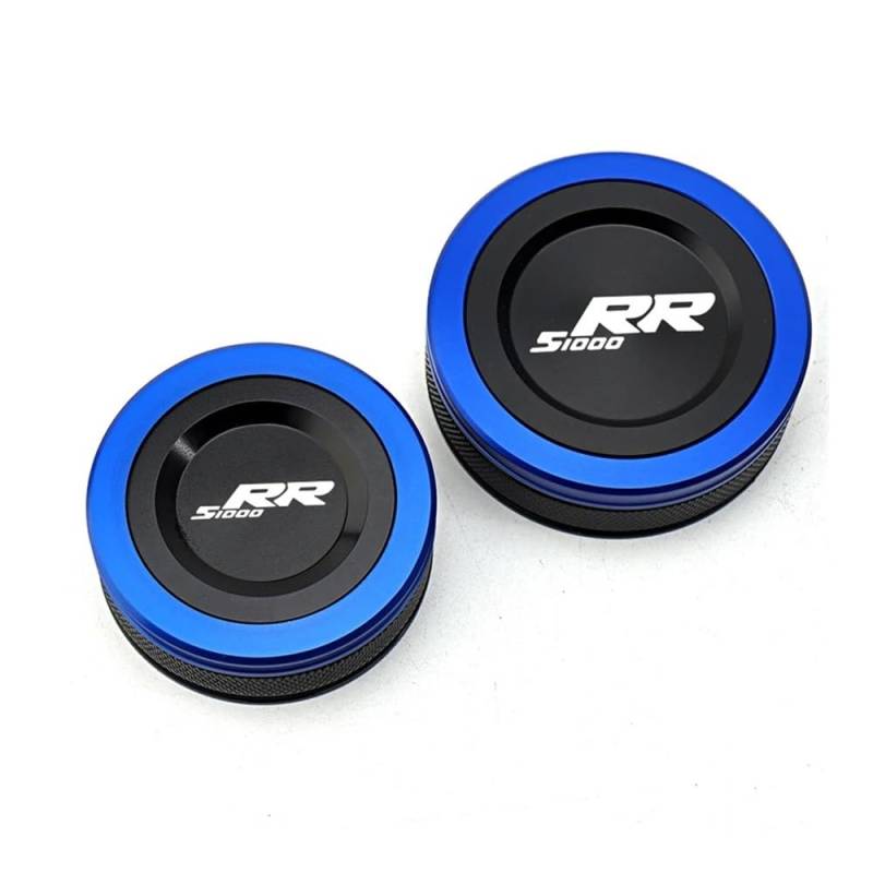 Bremsflüssigkeitsbehälter Deckel Ölbehälter Tank Für S 1000 RR S1000RR 2008-2021 2022 Zubehör Motorrad Aluminium Vorne Hinten Brems Flüssigkeit Reservoir Kappe Öl Abdeckung Socke von TJKIB