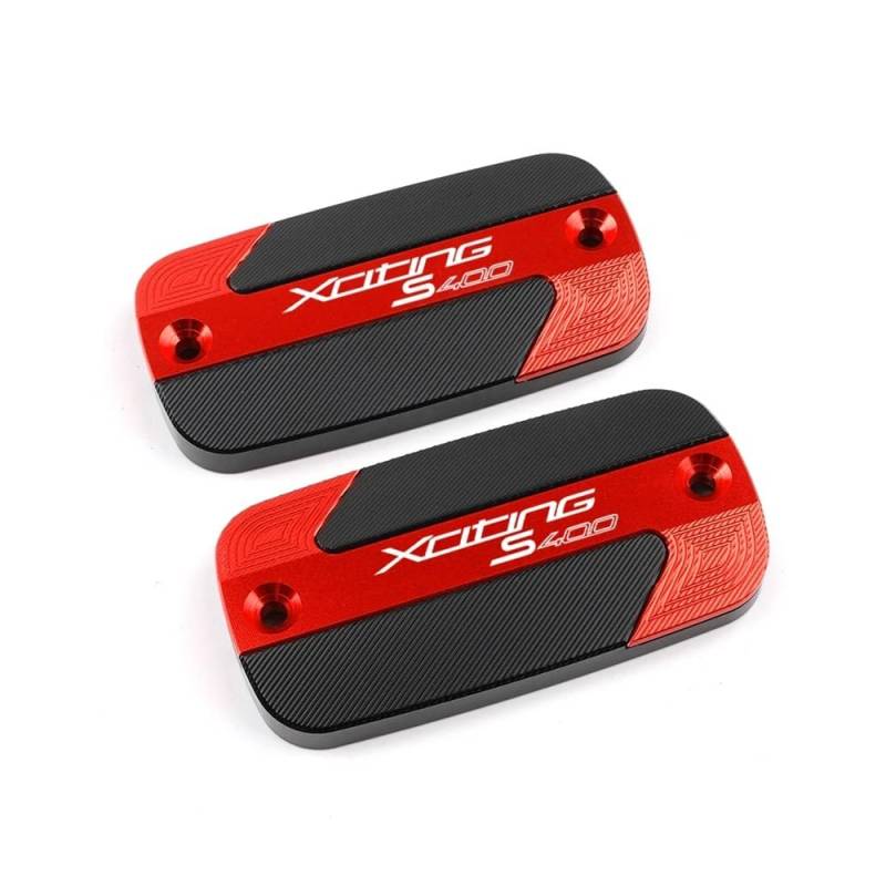 Bremsflüssigkeitsbehälter Deckel Ölbehälter Tank Für XCITINGS400 XCITING S400 400S 2017-2022 202 Motorrad CNC Aluminium Vorderradbremsbehälter Flüssigkeitstankdeckel Ölbecherdeckel von TJKIB