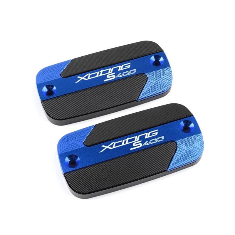 Bremsflüssigkeitsbehälter Deckel Ölbehälter Tank Für XCITINGS400 XCITING S400 400S 2017-2022 202 Motorrad CNC Aluminium Vorderradbremsbehälter Flüssigkeitstankdeckel Ölbecherdeckel von TJKIB