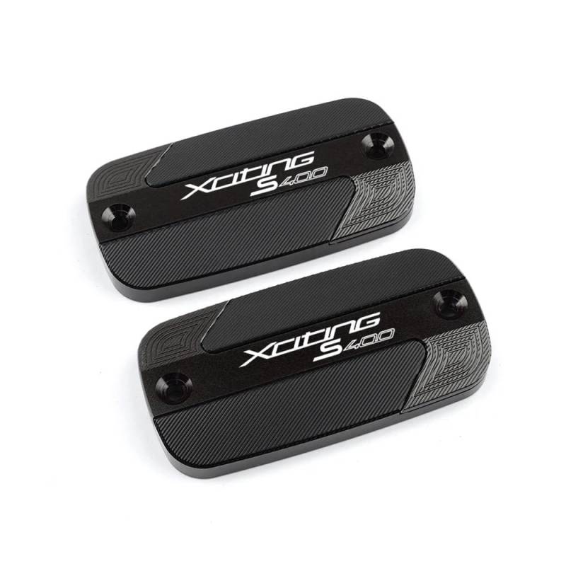 Bremsflüssigkeitsbehälter Deckel Ölbehälter Tank Für XCITINGS400 XCITING S400 400S 2017-2022 202 Motorrad CNC Aluminium Vorderradbremsbehälter Flüssigkeitstankdeckel Ölbecherdeckel von TJKIB