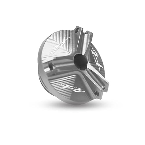 Bremsflüssigkeitsbehälter Deckel Ölbehälter Tank Mit Logo Auminum Öleinfülldeckel Motorabdeckung Für FZ1 FZ6 FZ6R FZ8 FZ750 FZR1000 von TJKIB