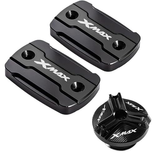 Bremsflüssigkeitsbehälter Deckel Ölbehälter Tank Motorrad-Frontbremskappenschutz Und Tankdeckel-Zubehör Für Xmax 300 250 XMAX300 XMAX250 2017–2019 2020 2021 2022 von TJKIB